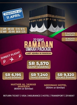 22 Days Umrah Ramadan Package (Last Ashra Makkah) image